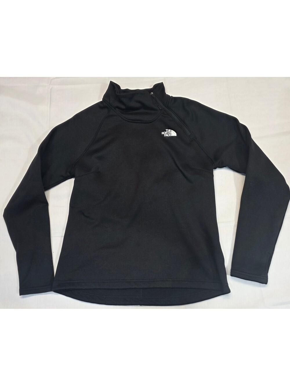 The North Face Women's Medium Black Fleece Pullover with Asymmetric Zip